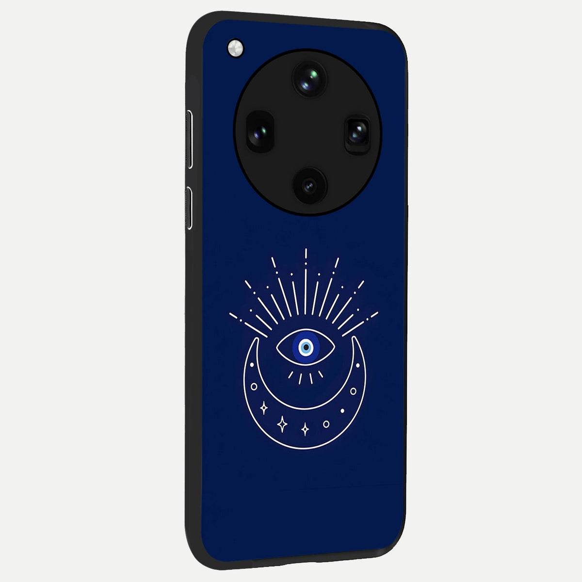 Blue Evil Eye back cover For Oppo Find X8 Ultra slim fit glass case with vibrant aesthetic design