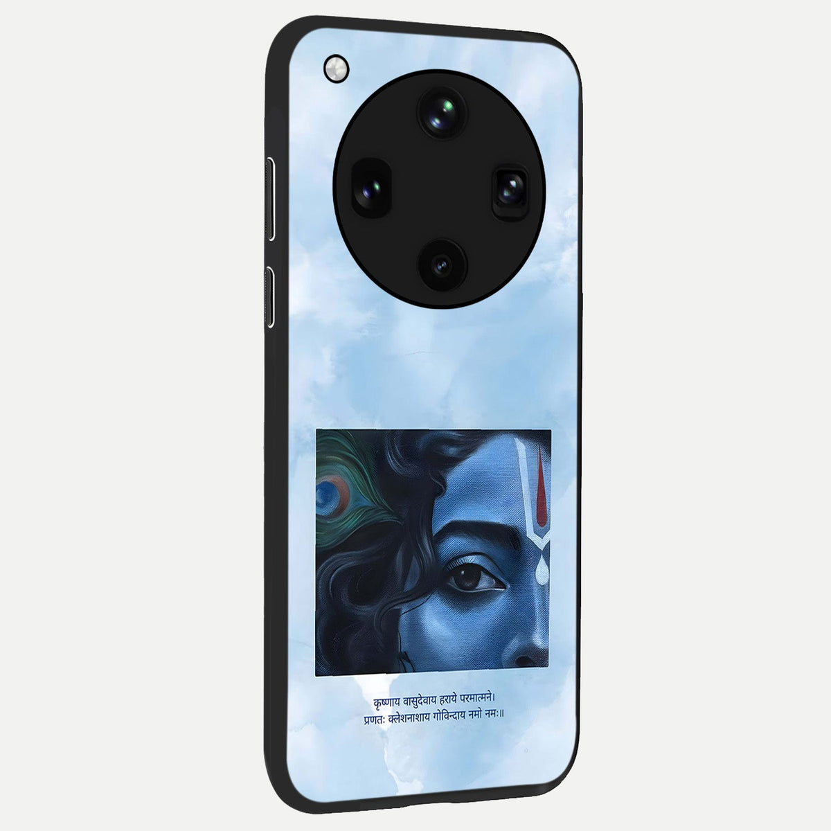 Spiritual Krishna back cover For Oppo Find X8 Ultra slim fit glass case with vibrant aesthetic design