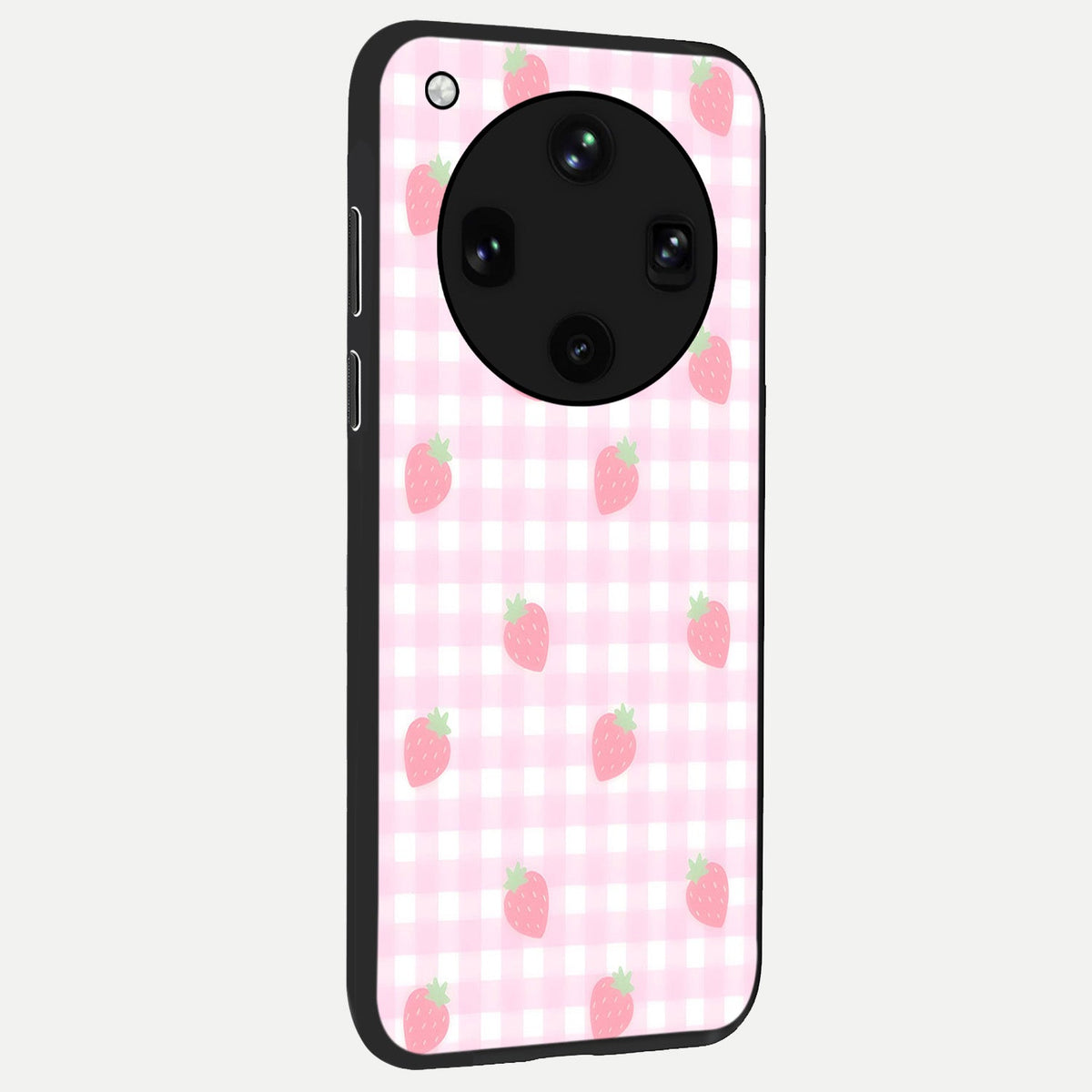 Strawberry Picnic Love back cover For Oppo Find X8 Ultra slim fit glass case with vibrant aesthetic design