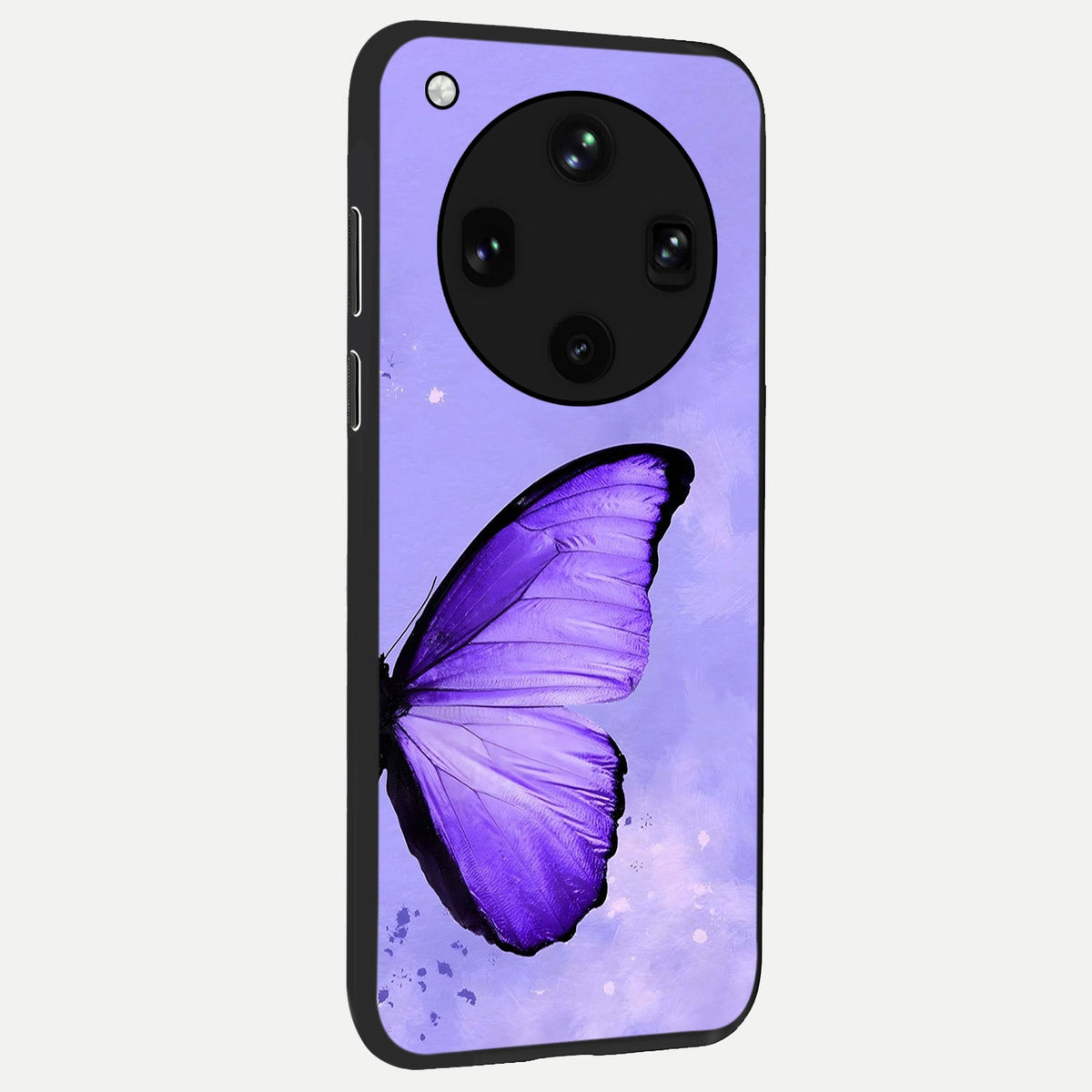 Violet Dream Wing back cover For Oppo Find X8 Ultra slim fit glass case with vibrant aesthetic design