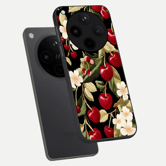 Blooming Spendor Bird phone case For Oppo Find X8 Pro showing premium glass back cover with detailed artwork