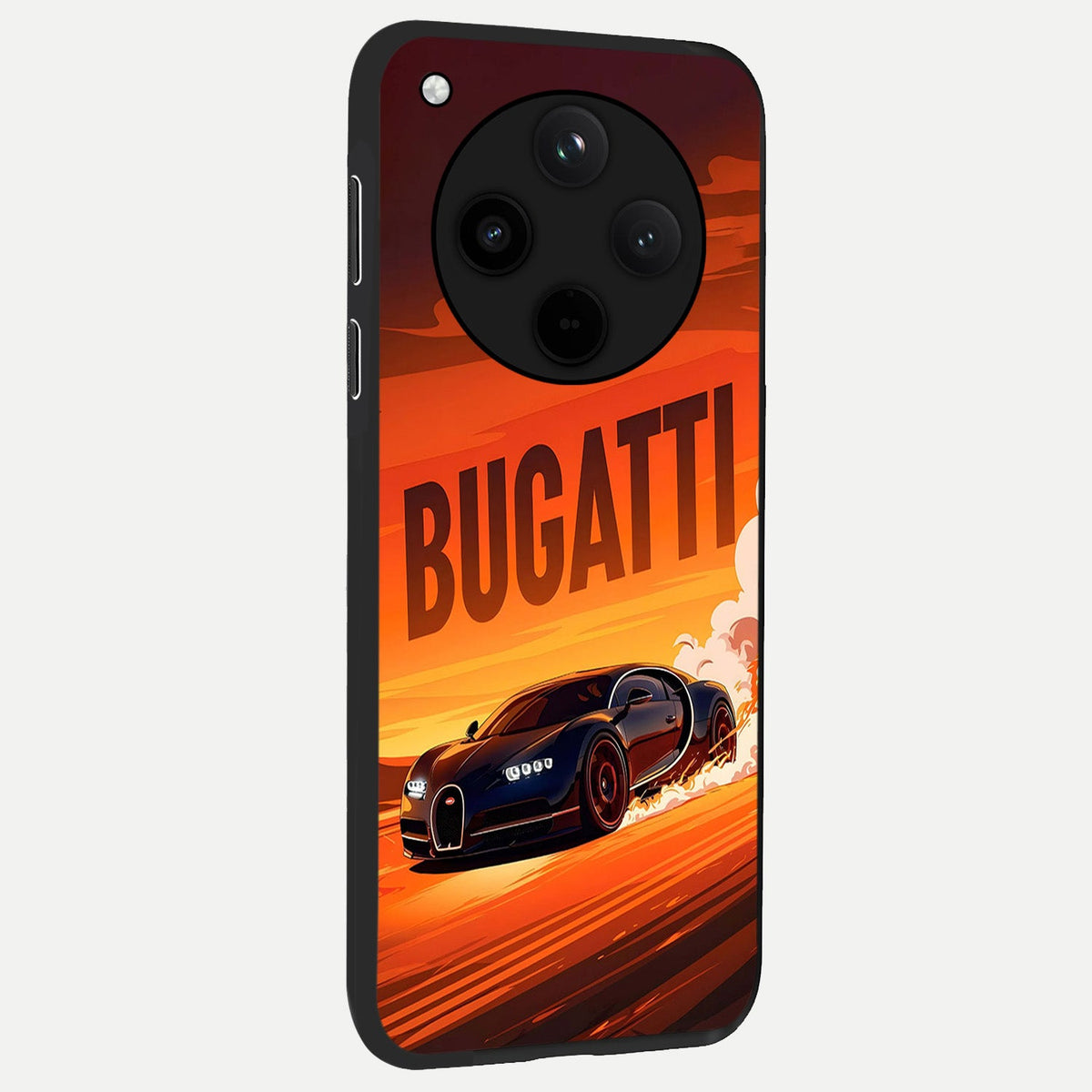 Inferno Bugatti Storm back cover For Oppo Find X8 Pro slim fit glass case with vibrant aesthetic design