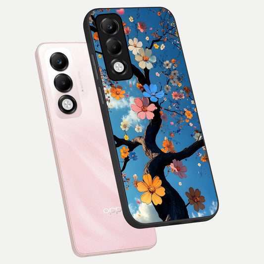 Blossom Dream Sky phone case For Oppo K13x 5G showing premium glass back cover with detailed artwork