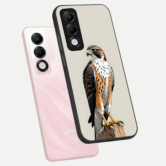 Clever Eagle phone case For Oppo K13x 5G showing premium glass back cover with detailed artwork