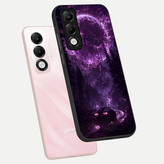 Eternal Cosmic Drive phone case For Oppo K13x 5G showing premium glass back cover with detailed artwork