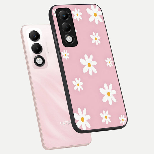 Soft Daisy Bliss phone case For Oppo K13x 5G showing premium glass back cover with detailed artwork