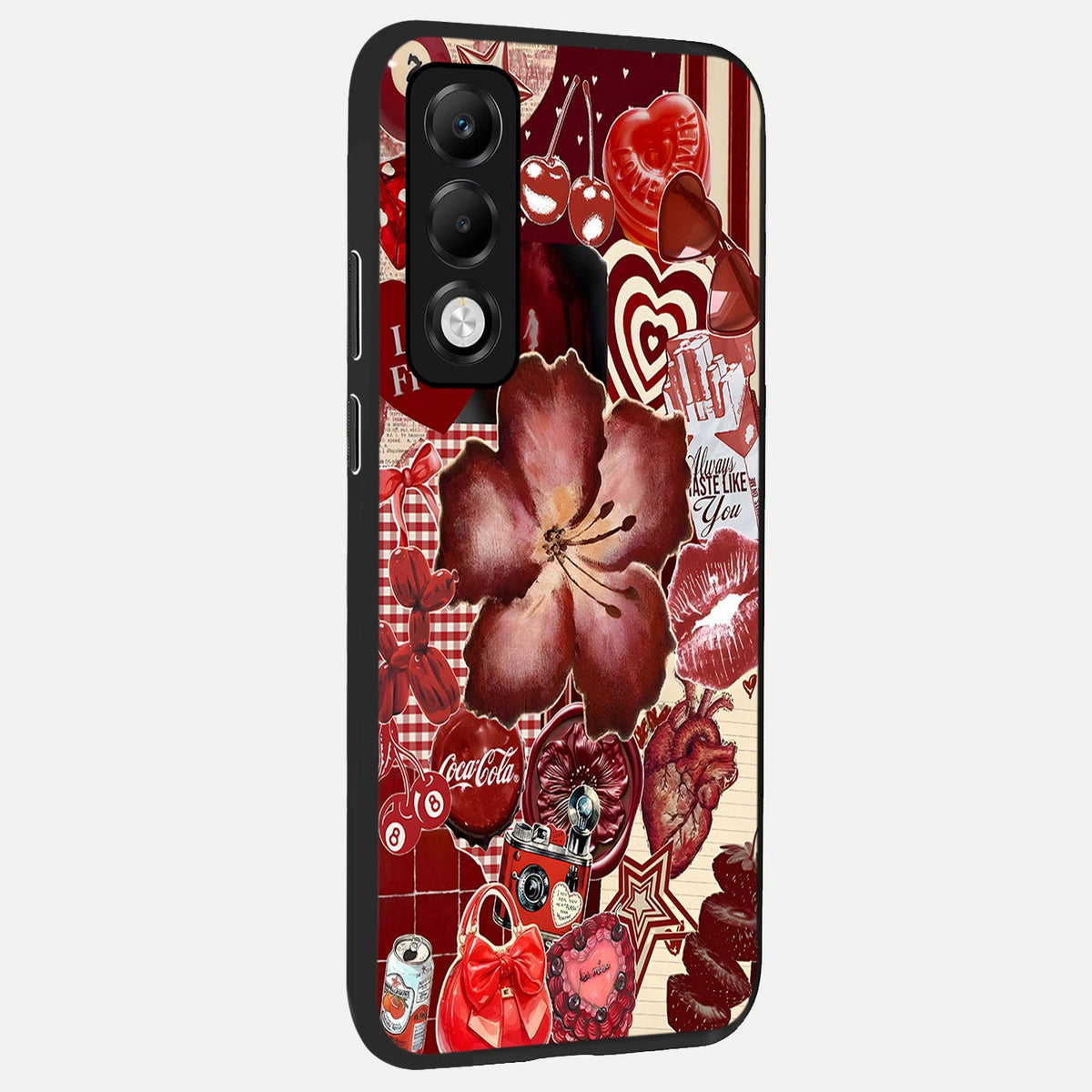 Aesthetic Little Freak back cover For Oppo K13x 5G slim fit glass case with vibrant aesthetic design