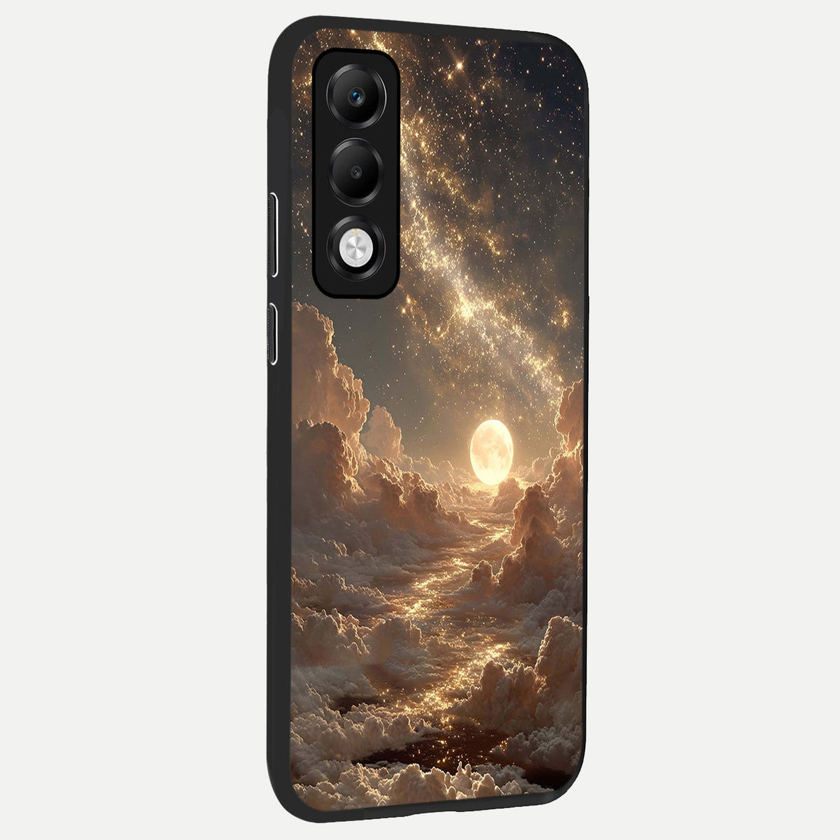 Golden Sky Dream back cover For Oppo K13x 5G slim fit glass case with vibrant aesthetic design