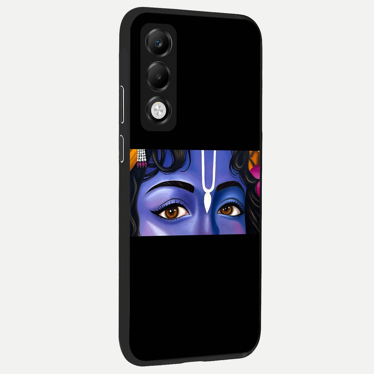Krishna Eye back cover For Oppo K13x 5G slim fit glass case with vibrant aesthetic design