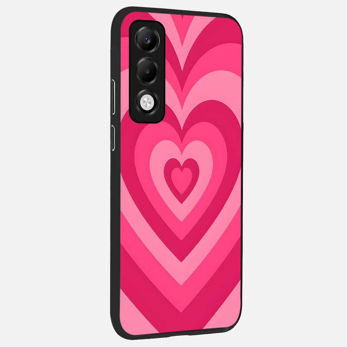 Layered Love Hearts back cover For Oppo K13x 5G slim fit glass case with vibrant aesthetic design