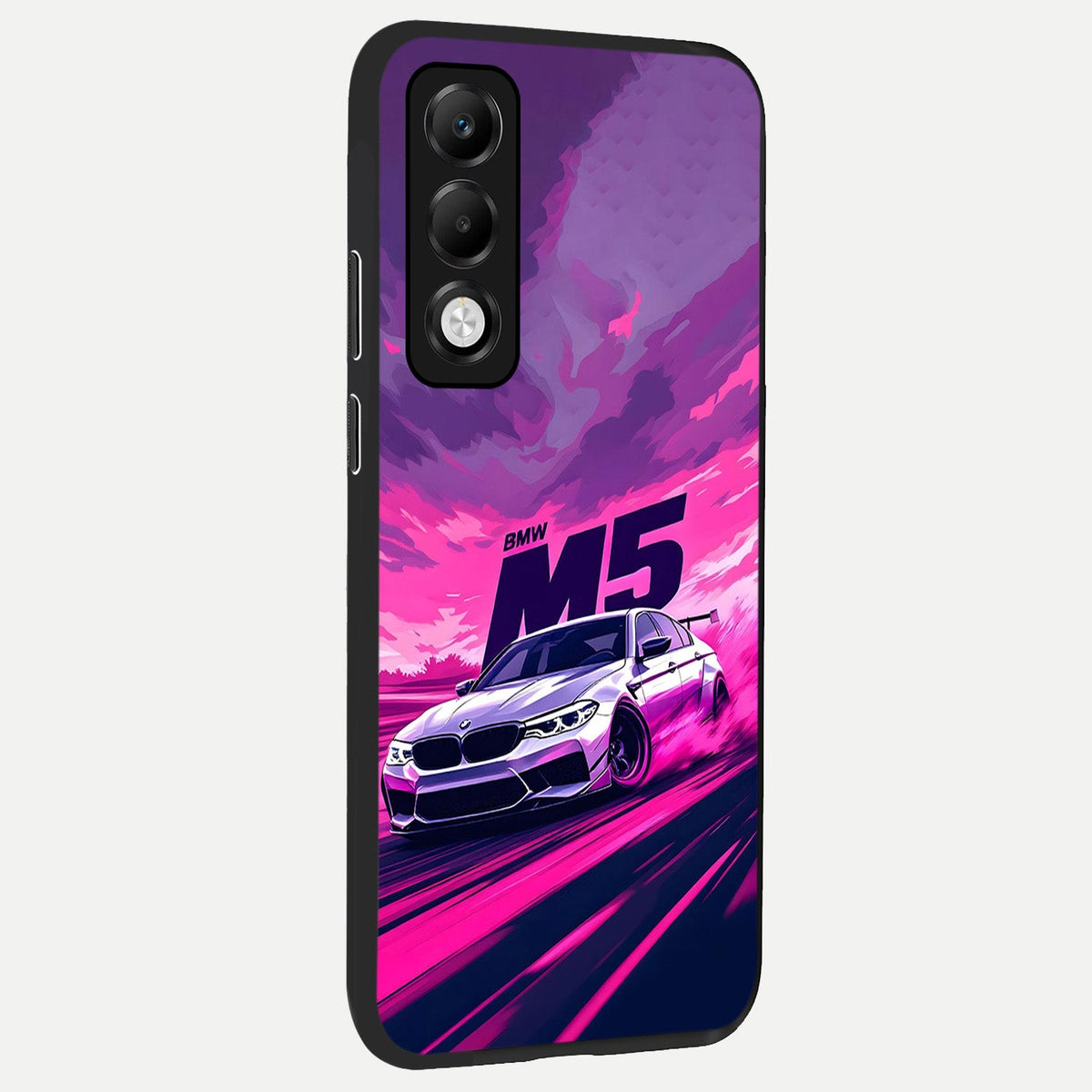MS Neon Car back cover For Oppo K13x 5G slim fit glass case with vibrant aesthetic design