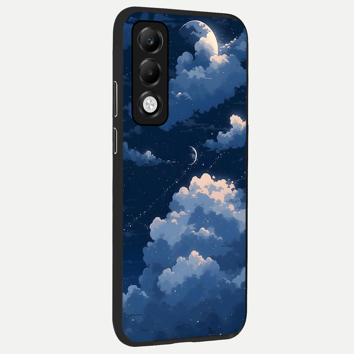 Moon Dream Haze back cover For Oppo K13x 5G slim fit glass case with vibrant aesthetic design
