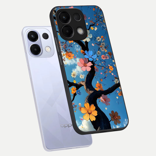 Blossom Dream Sky phone case For Oppo K13 5G showing premium glass back cover with detailed artwork