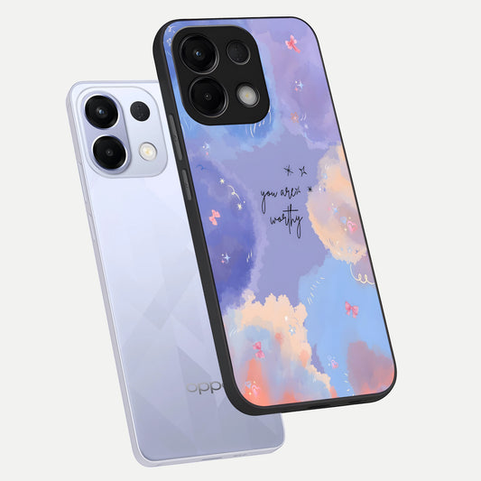 Celestial Cloud Magic phone case For Oppo K13 5G showing premium glass back cover with detailed artwork