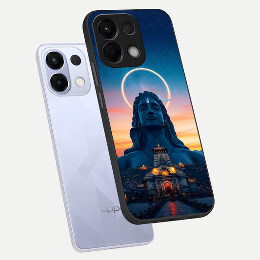 Eternal Shiva Aura phone case For Oppo K13 5G showing premium glass back cover with detailed artwork