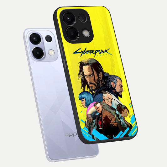Neon Rebel Genesis phone case For Oppo K13 5G showing premium glass back cover with detailed artwork