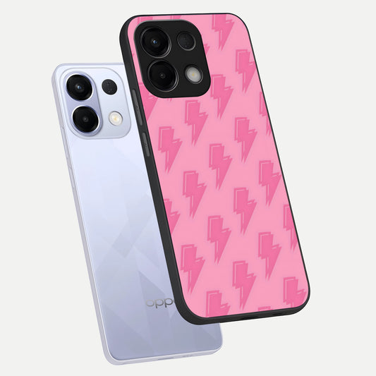 Pink Moo Magic phone case For Oppo K13 5G showing premium glass back cover with detailed artwork