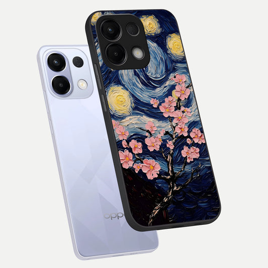Van Gogh Scenery phone case For Oppo K13 5G showing premium glass back cover with detailed artwork