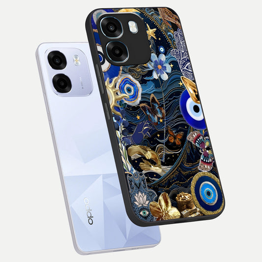 Golden Moon Magic phone case For Oppo K14 5G showing premium glass back cover with detailed artwork