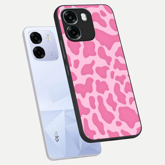 Pinkish Scenery phone case For Oppo K14 5G showing premium glass back cover with detailed artwork