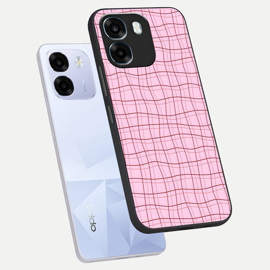 Soft Grid Bliss phone case For Oppo K14 5G showing premium glass back cover with detailed artwork