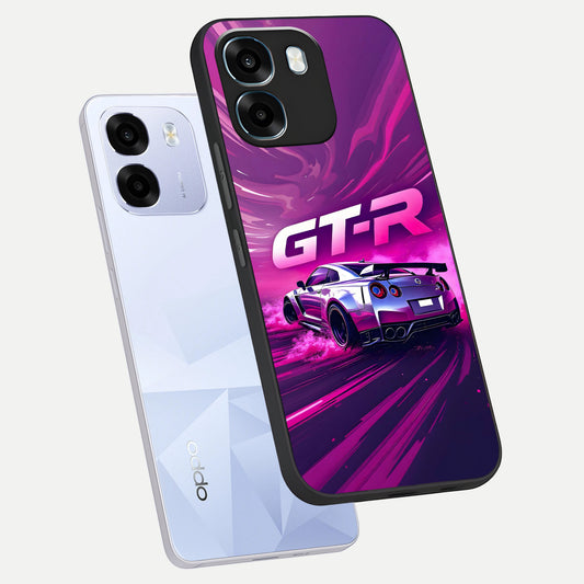 Speed Drift Legend phone case For Oppo K14 5G showing premium glass back cover with detailed artwork