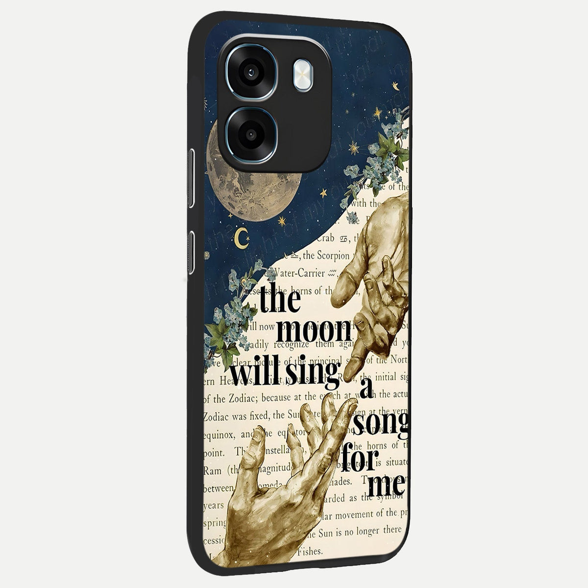 Aesthetic Divine back cover For Oppo K14 5G slim fit glass case with vibrant aesthetic design