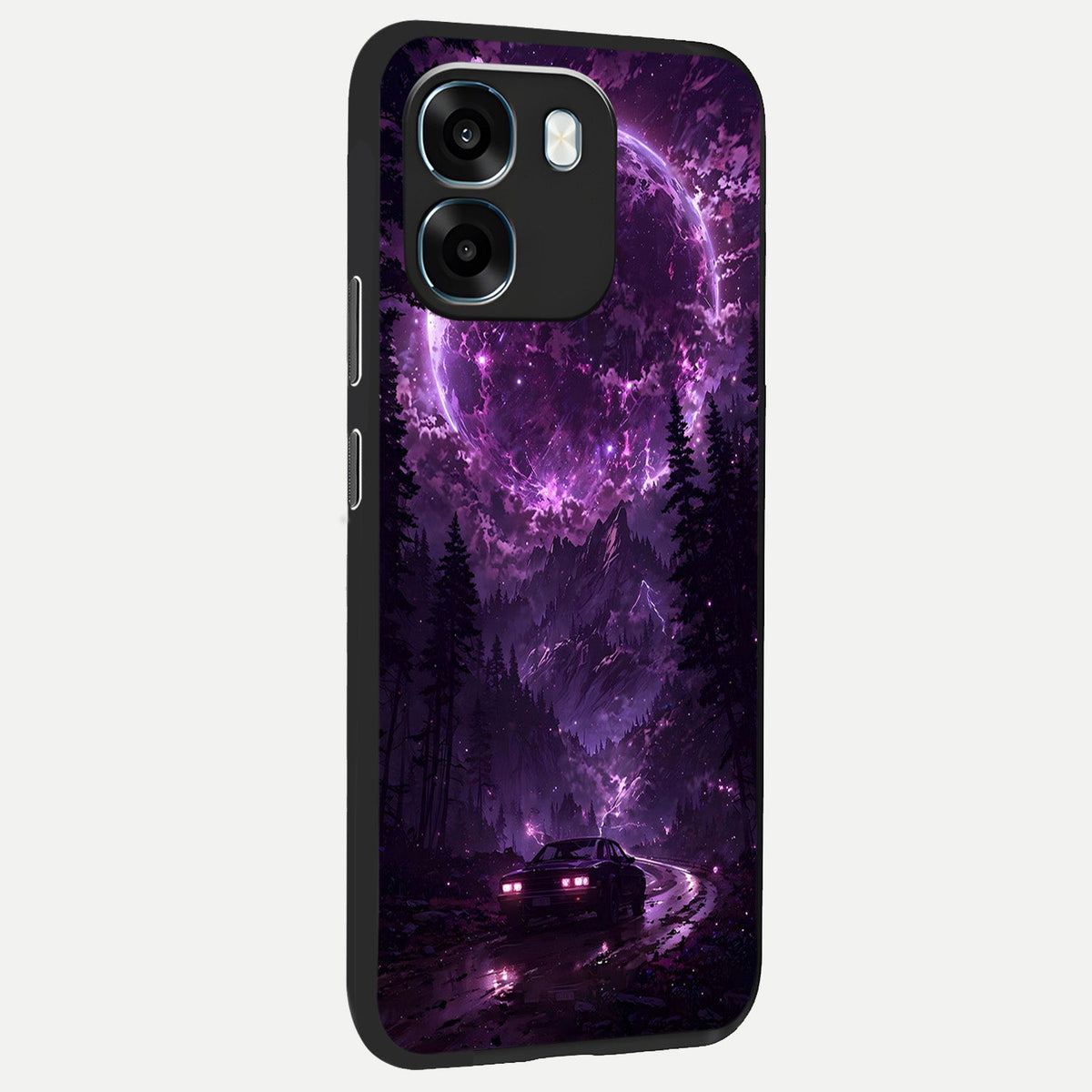 Eternal Cosmic Drive back cover For Oppo K14 5G slim fit glass case with vibrant aesthetic design