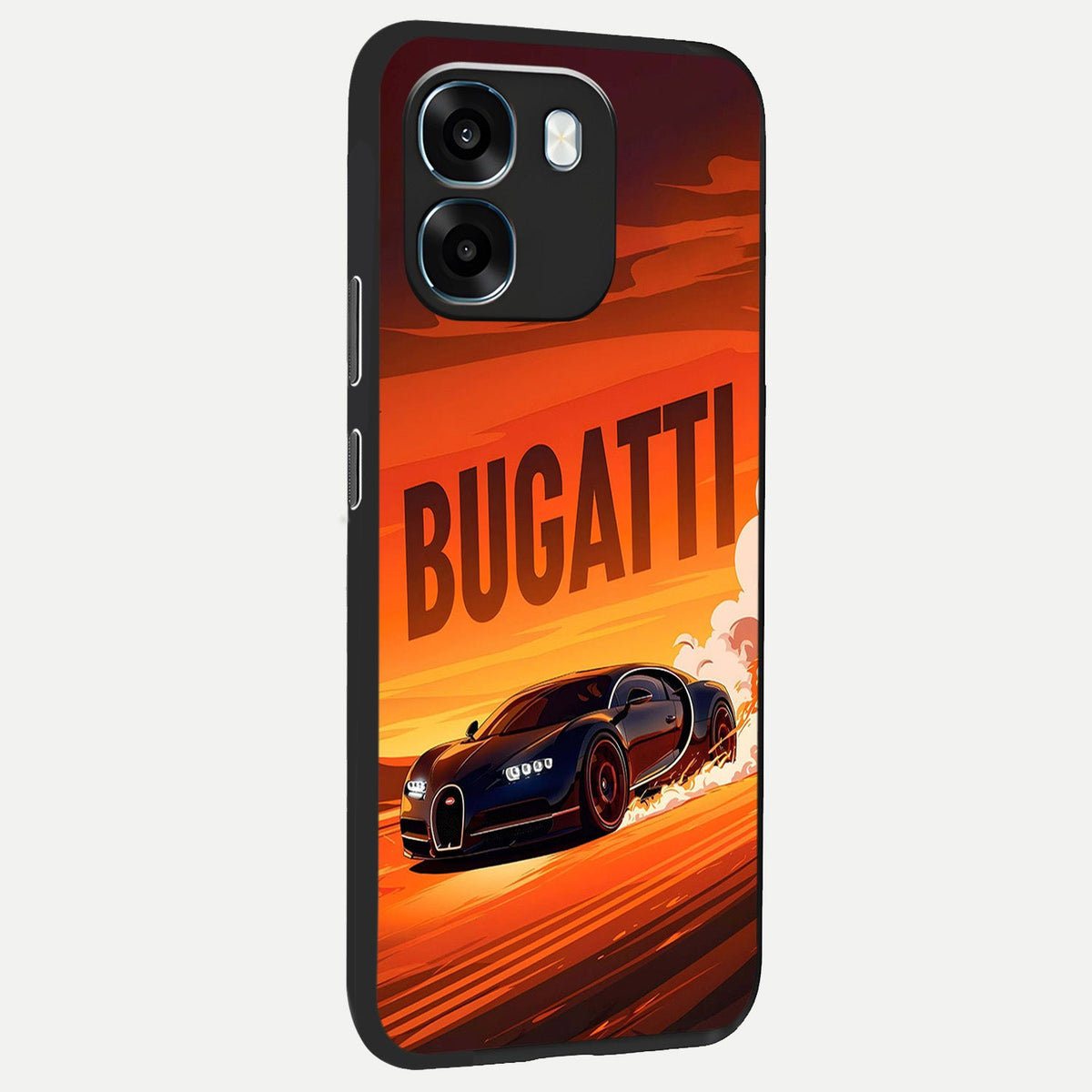 Inferno Bugatti Storm back cover For Oppo K14 5G slim fit glass case with vibrant aesthetic design