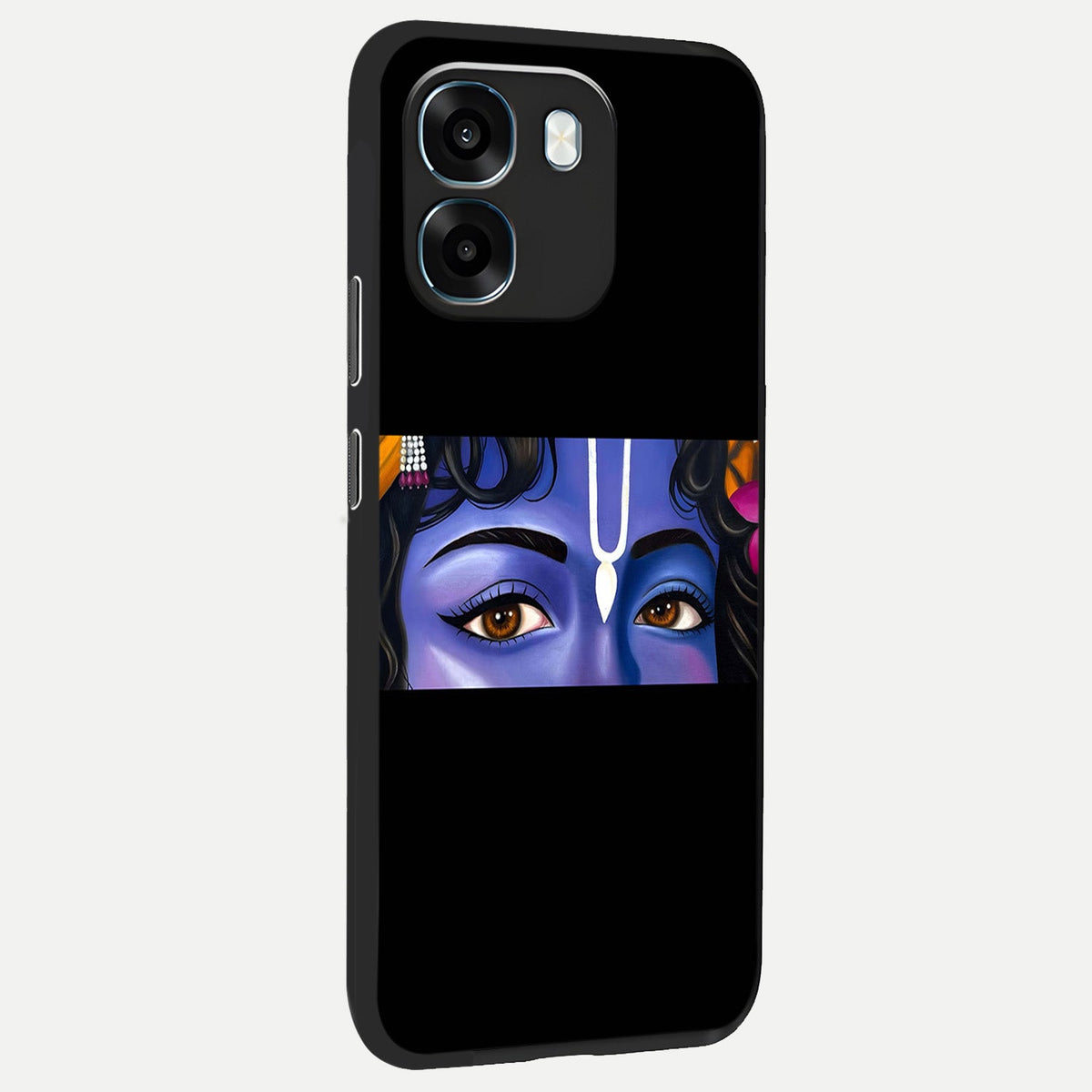 Krishna Eye back cover For Oppo K14 5G slim fit glass case with vibrant aesthetic design