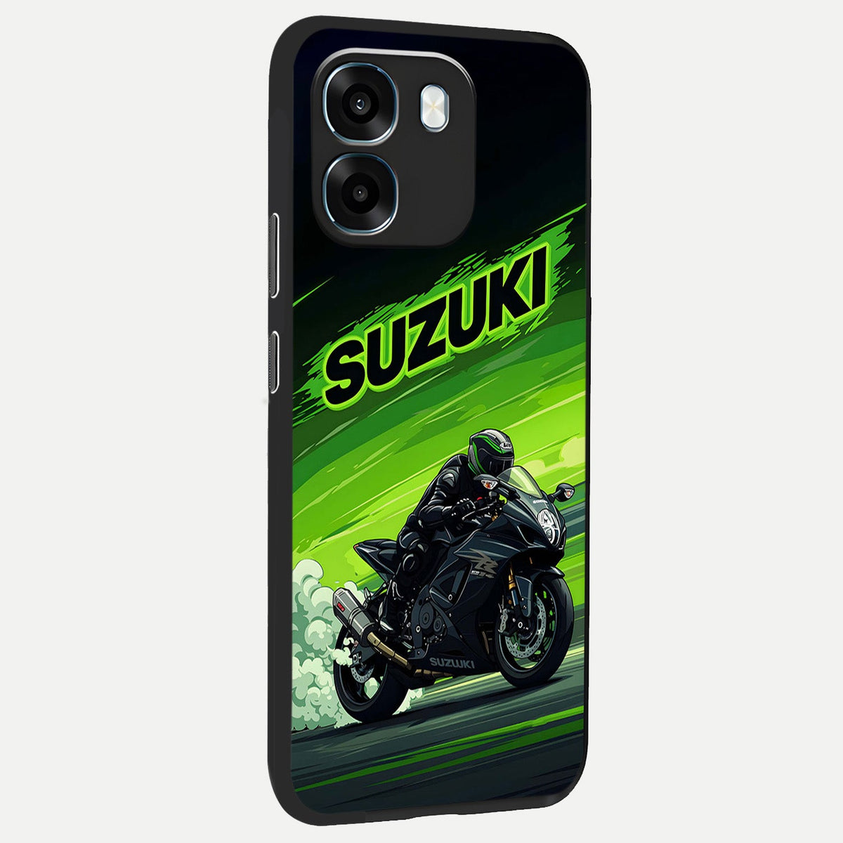 Suzuki Speed Beast back cover For Oppo K14 5G slim fit glass case with vibrant aesthetic design