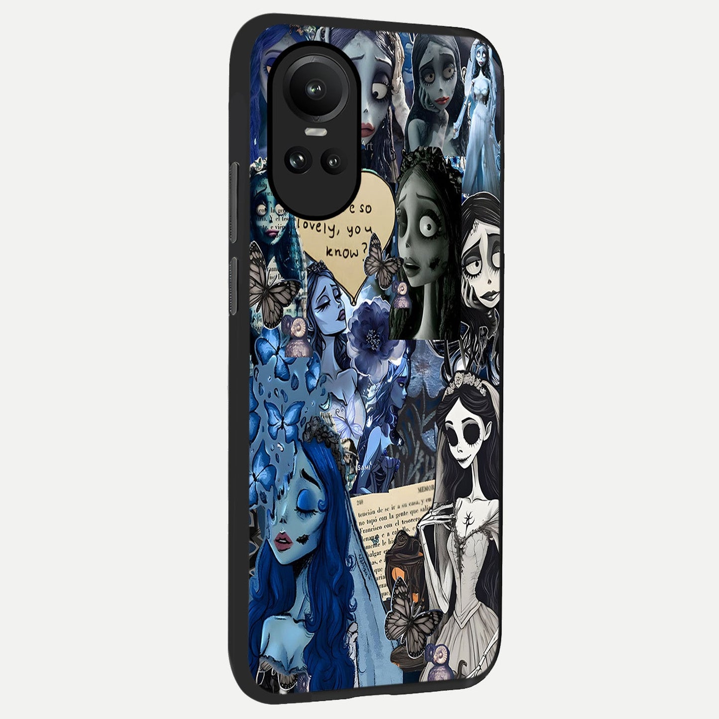 Corpse Bride Posters back cover For Oppo Reno 10 slim fit glass case with vibrant aesthetic design