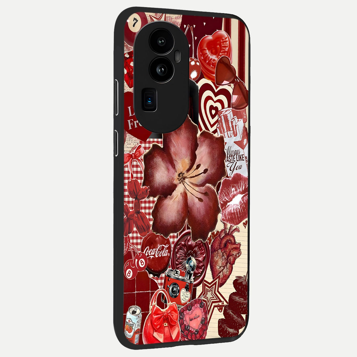Aesthetic Little Freak back cover For Oppo Reno 10 Pro Plus slim fit glass case with vibrant aesthetic design
