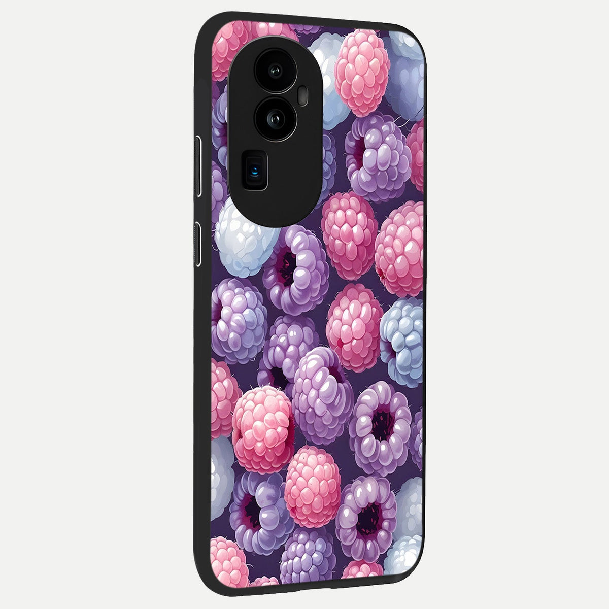 Berry Candy Pop back cover For Oppo Reno 10 Pro Plus slim fit glass case with vibrant aesthetic design