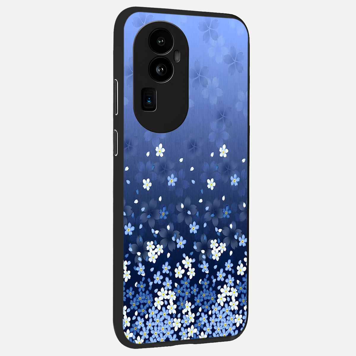 Blue Starry back cover For Oppo Reno 10 Pro Plus slim fit glass case with vibrant aesthetic design