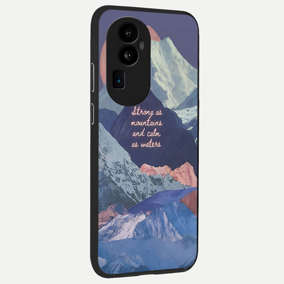 Celestial Mountain Calm back cover For Oppo Reno 10 Pro Plus slim fit glass case with vibrant aesthetic design