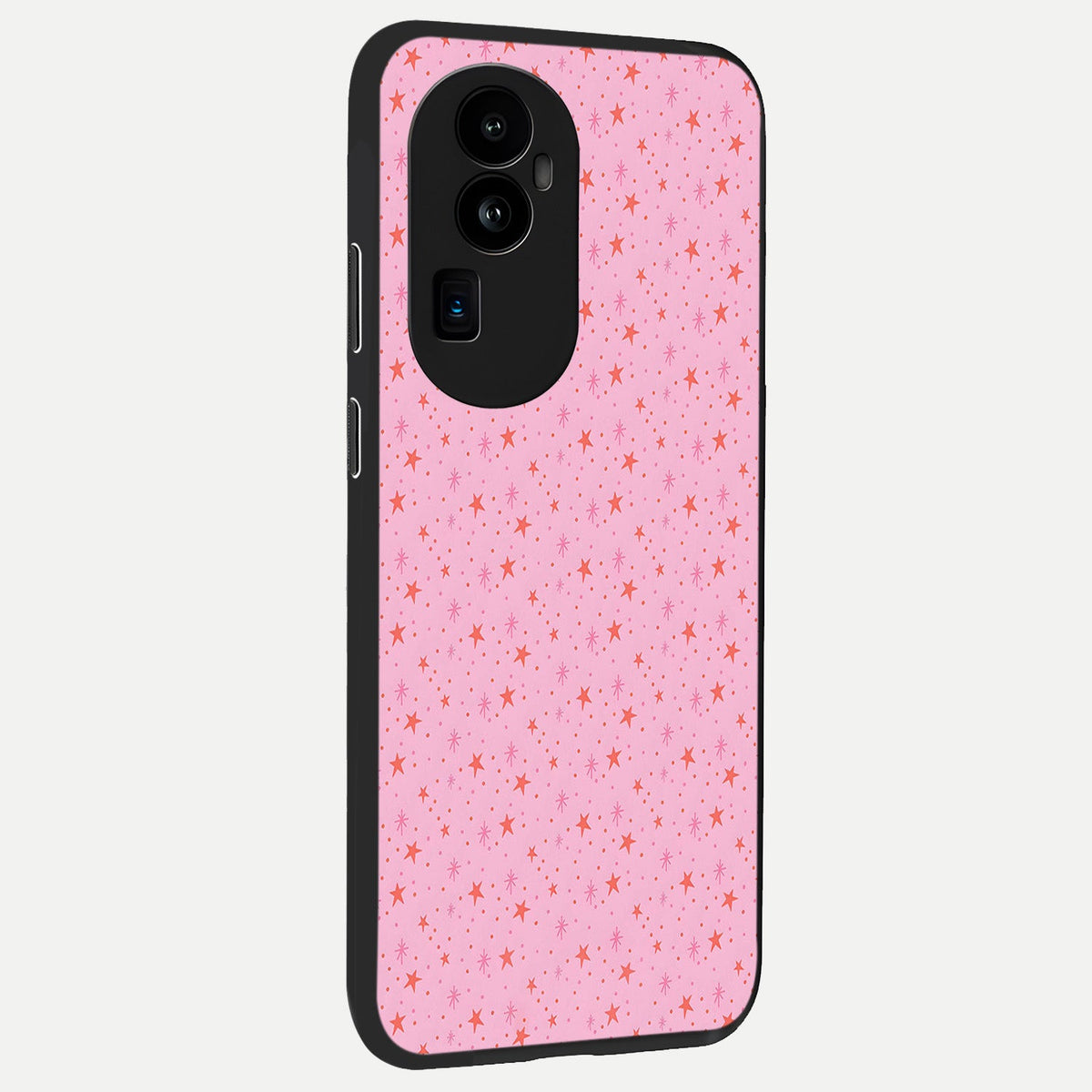 Cosmic Pink Sparkle back cover For Oppo Reno 10 Pro Plus slim fit glass case with vibrant aesthetic design