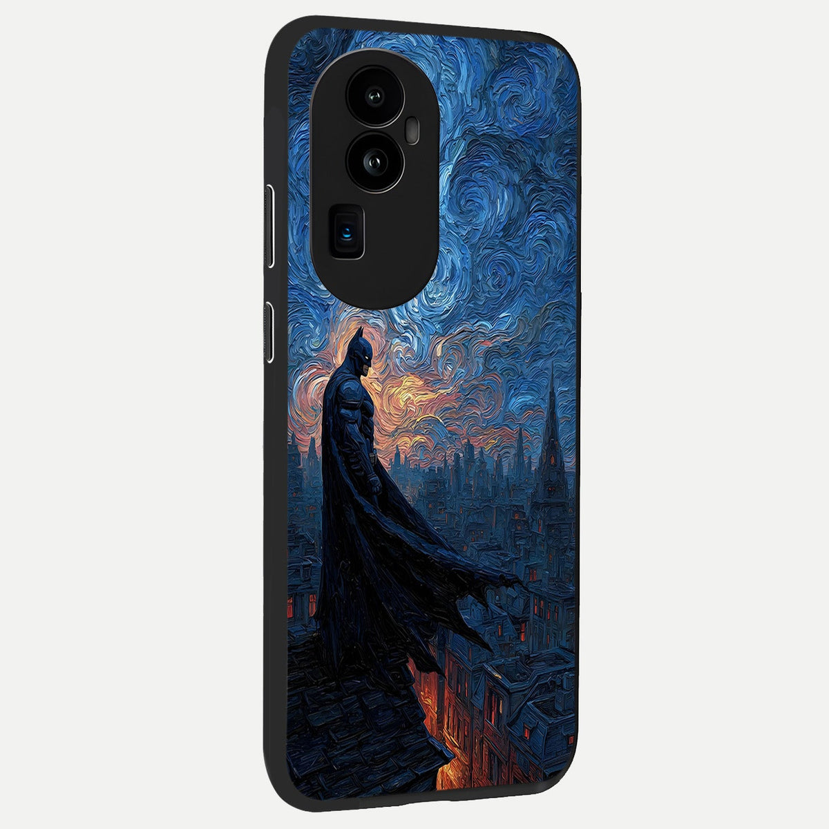 Dark Knight Dusk back cover For Oppo Reno 10 Pro Plus slim fit glass case with vibrant aesthetic design