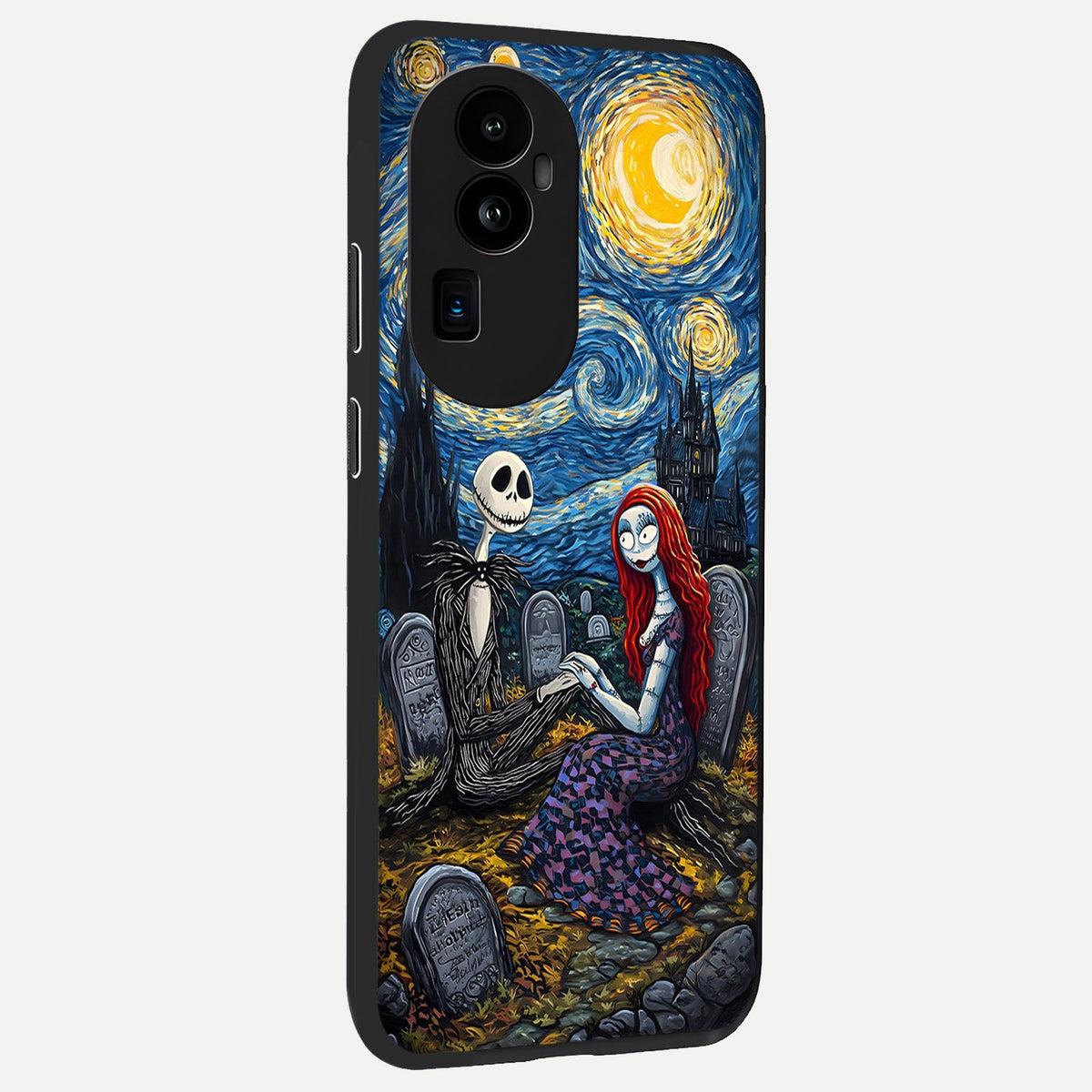 Eternal Night Love back cover For Oppo Reno 10 Pro Plus slim fit glass case with vibrant aesthetic design
