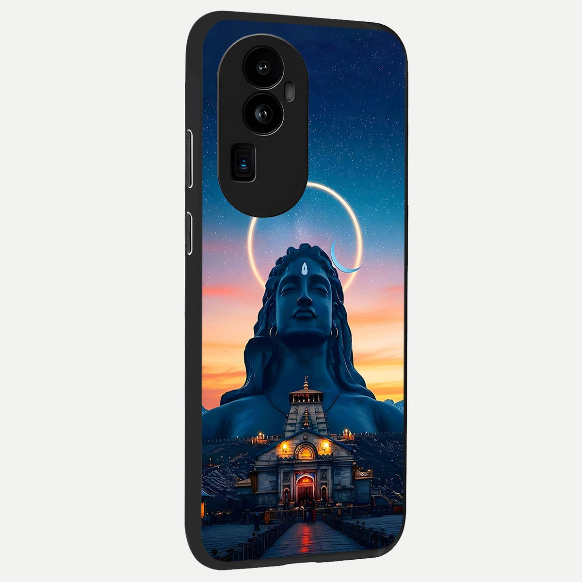 Eternal Shiva Aura back cover For Oppo Reno 10 Pro Plus slim fit glass case with vibrant aesthetic design