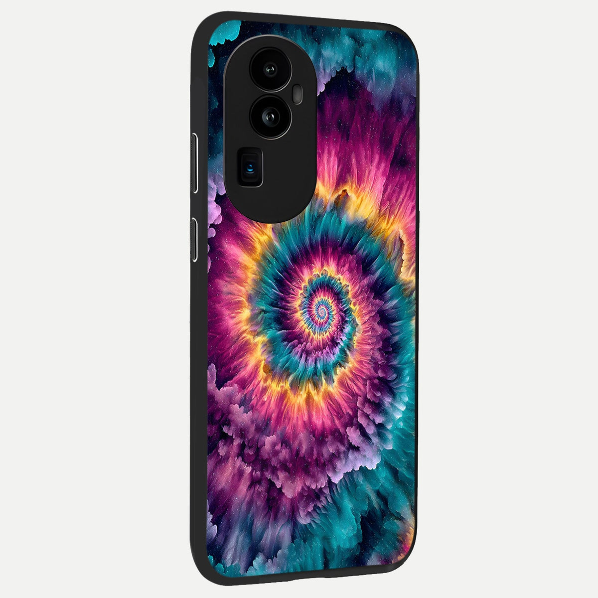 Galactic Spiral Burst back cover For Oppo Reno 10 Pro Plus slim fit glass case with vibrant aesthetic design