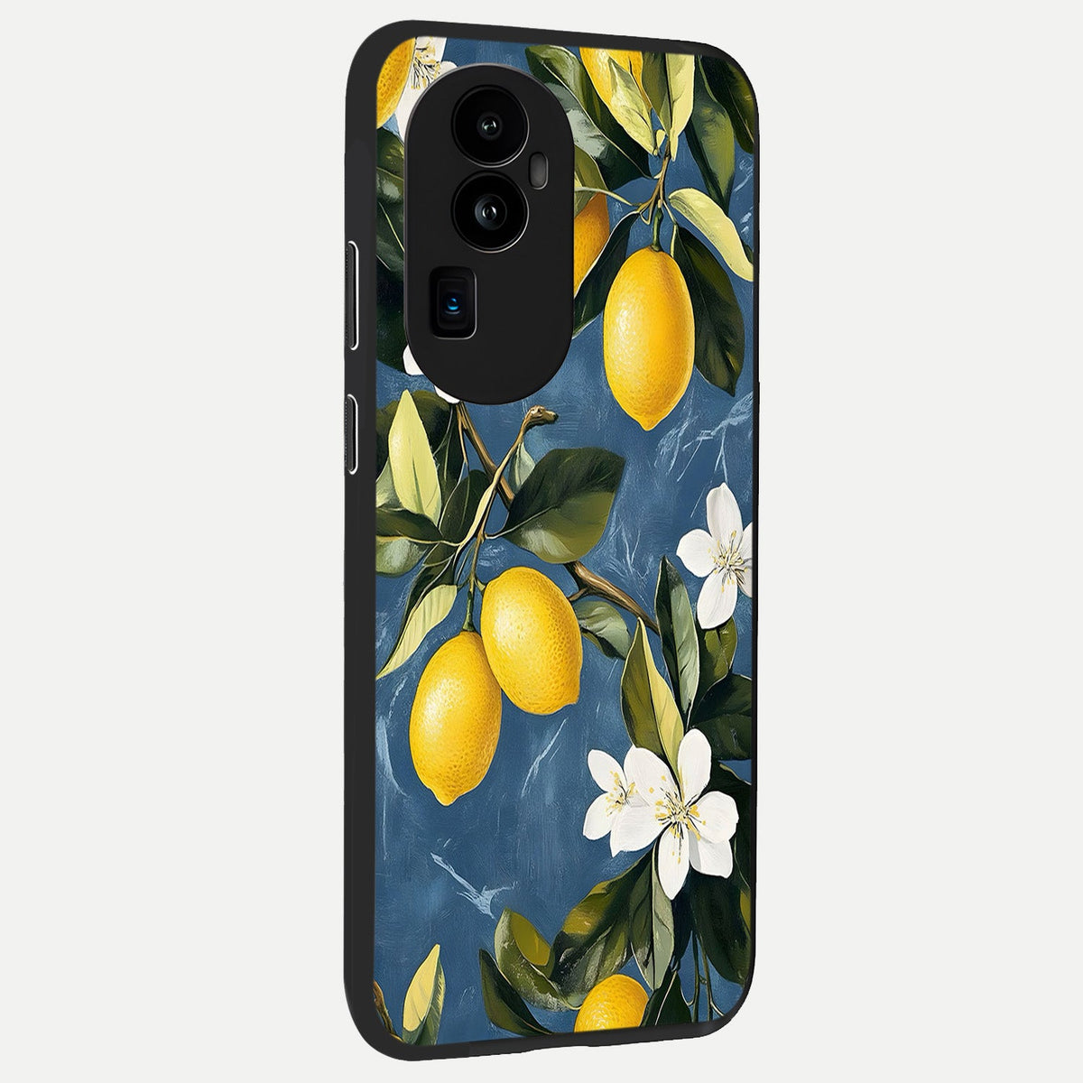 Lemon Dream Garden back cover For Oppo Reno 10 Pro Plus slim fit glass case with vibrant aesthetic design