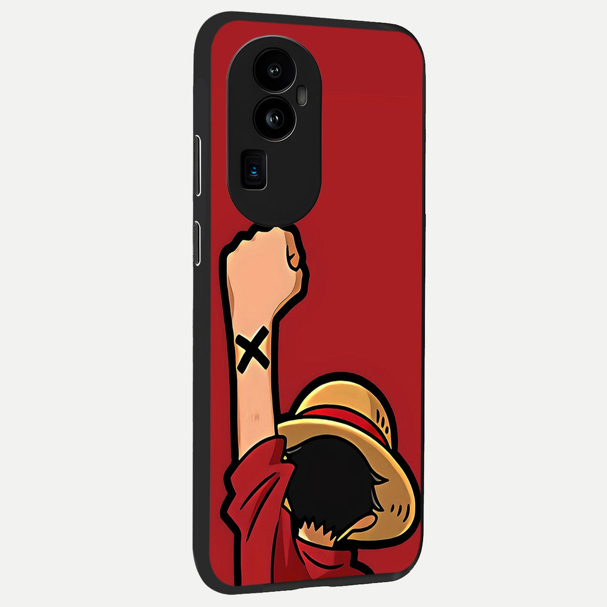 Luffy X Spirit back cover For Oppo Reno 10 Pro Plus slim fit glass case with vibrant aesthetic design