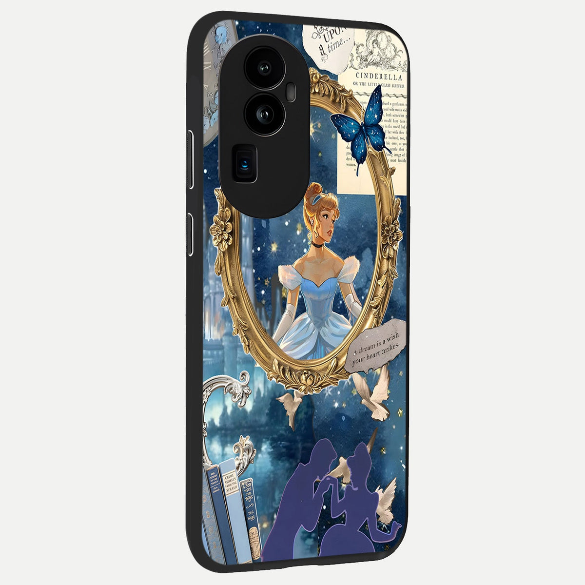Midnight Queen back cover For Oppo Reno 10 Pro Plus slim fit glass case with vibrant aesthetic design