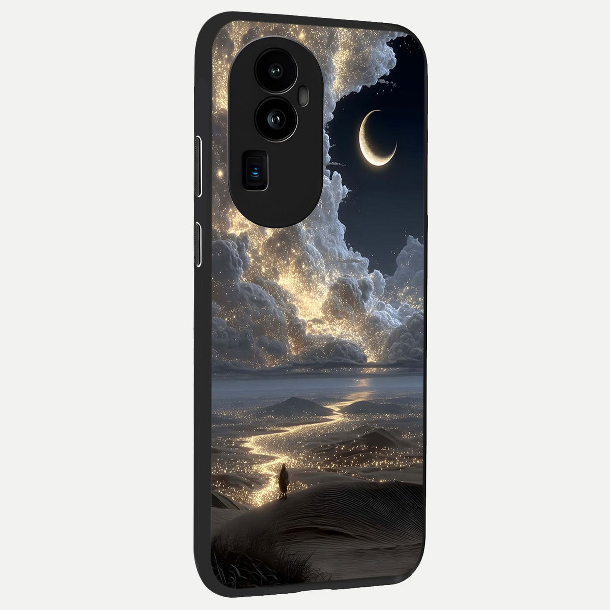 Moonlight Spark Path back cover For Oppo Reno 10 Pro Plus slim fit glass case with vibrant aesthetic design
