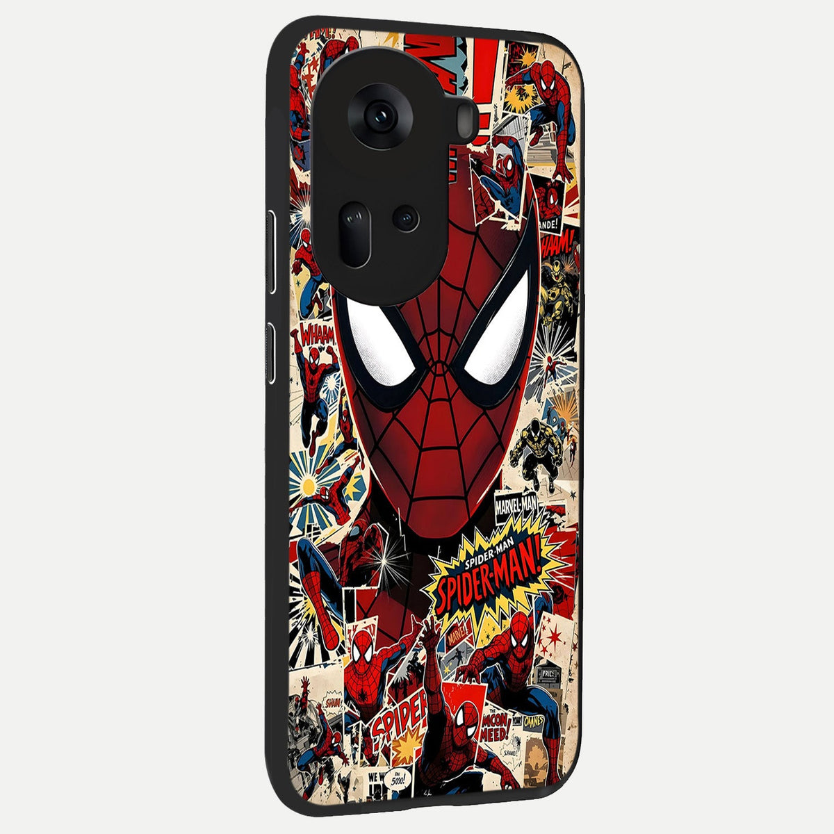 Aesthetic Wonder Spider back cover For Oppo Reno 11 5G slim fit glass case with vibrant aesthetic design