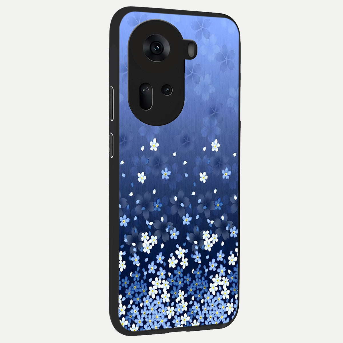 Blue Starry back cover For Oppo Reno 11 5G slim fit glass case with vibrant aesthetic design