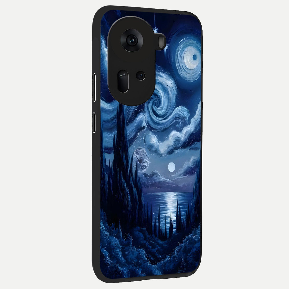 Celestial Dream Van Gogh back cover For Oppo Reno 11 5G slim fit glass case with vibrant aesthetic design