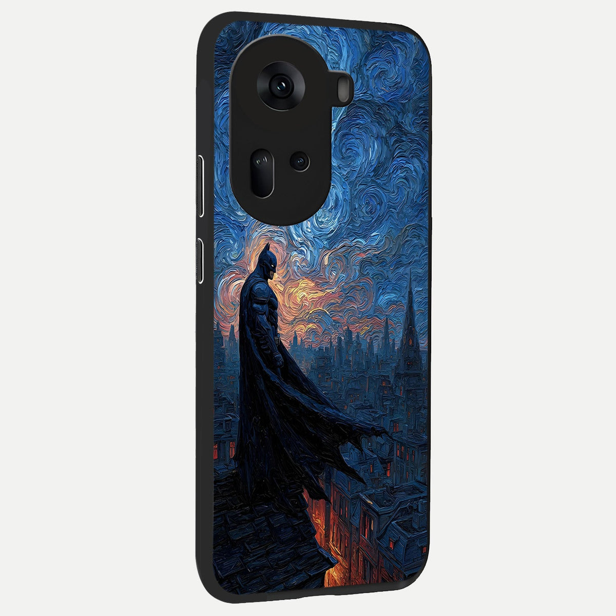 Dark Knight Dusk back cover For Oppo Reno 11 5G slim fit glass case with vibrant aesthetic design