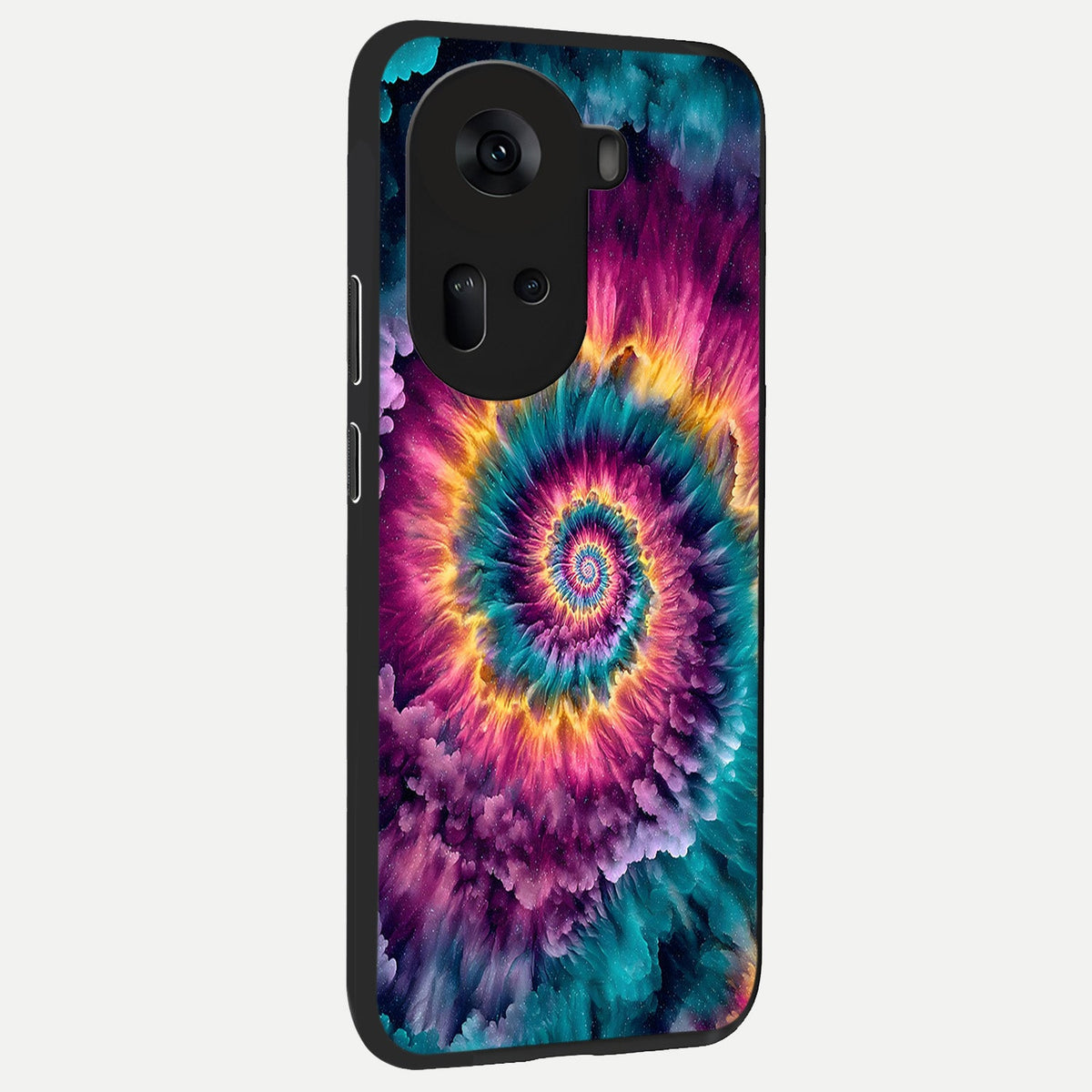 Galactic Spiral Burst back cover For Oppo Reno 11 5G slim fit glass case with vibrant aesthetic design
